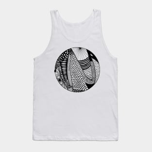 Snake Eye Zentangle Circle Tank Top